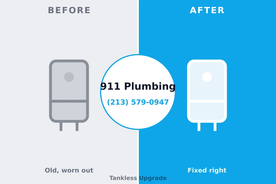 Before and after: plumbing repair Kingfisher, OK